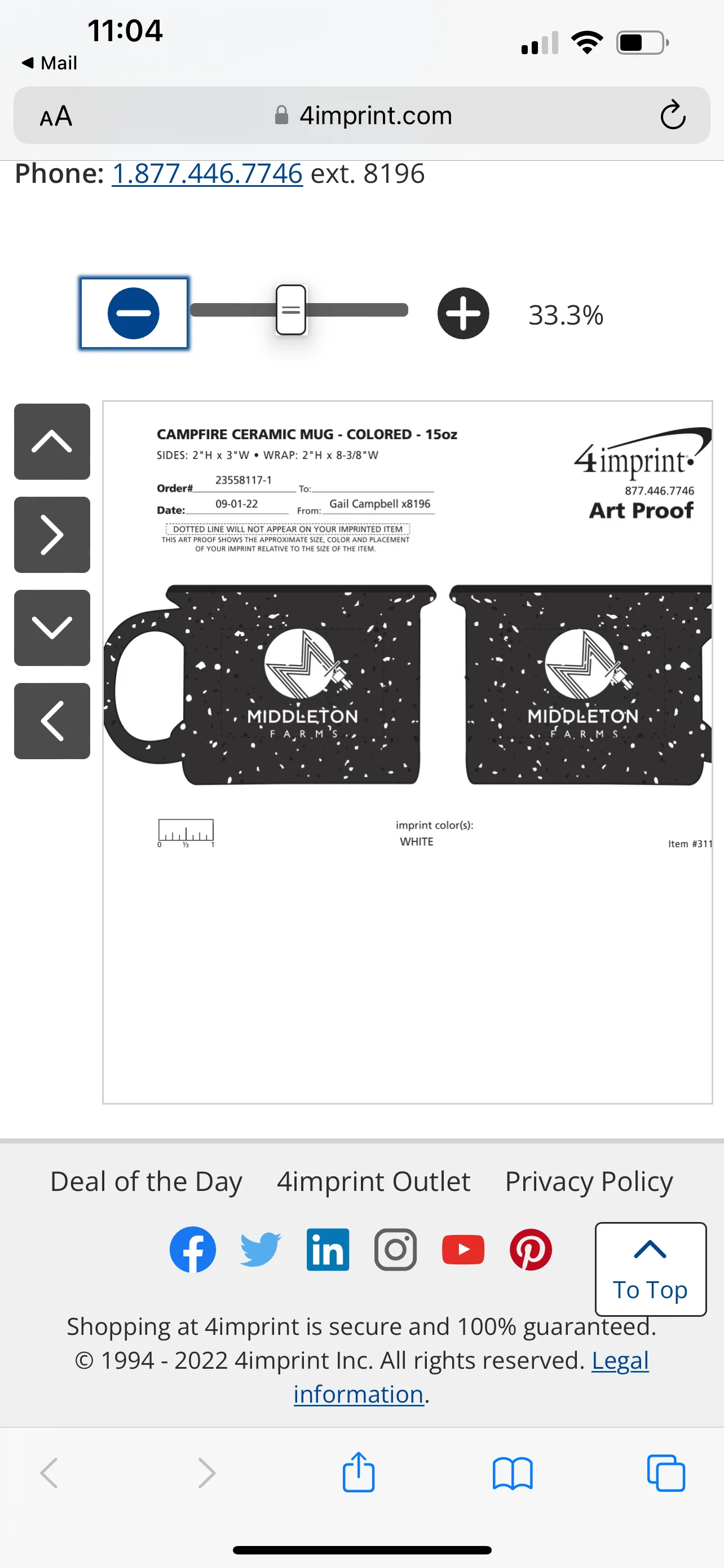 Mug - Middleton Farms (Black)